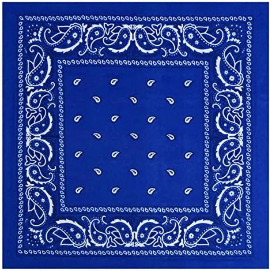 2PC Bandanas for Men and Women Fashion Bandana Soft and Durable Bandana Silk Scarf