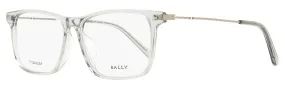 Bally Rectangular Titanium Eyeglasses BY5057D 020 Transparent Gray 56mm