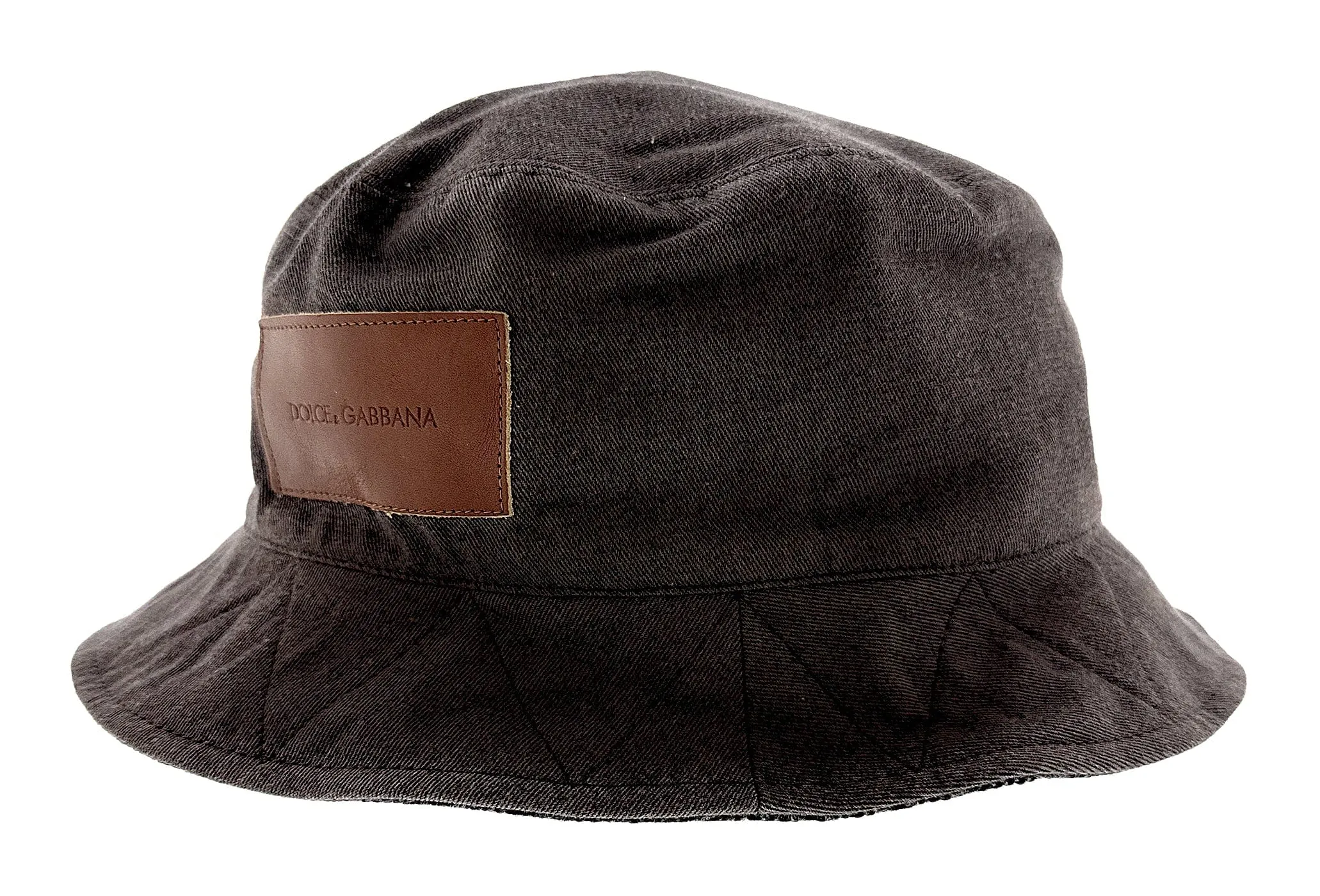 Dolce & Gabbana  Premium Black Wool Blend Bucket Hat –60