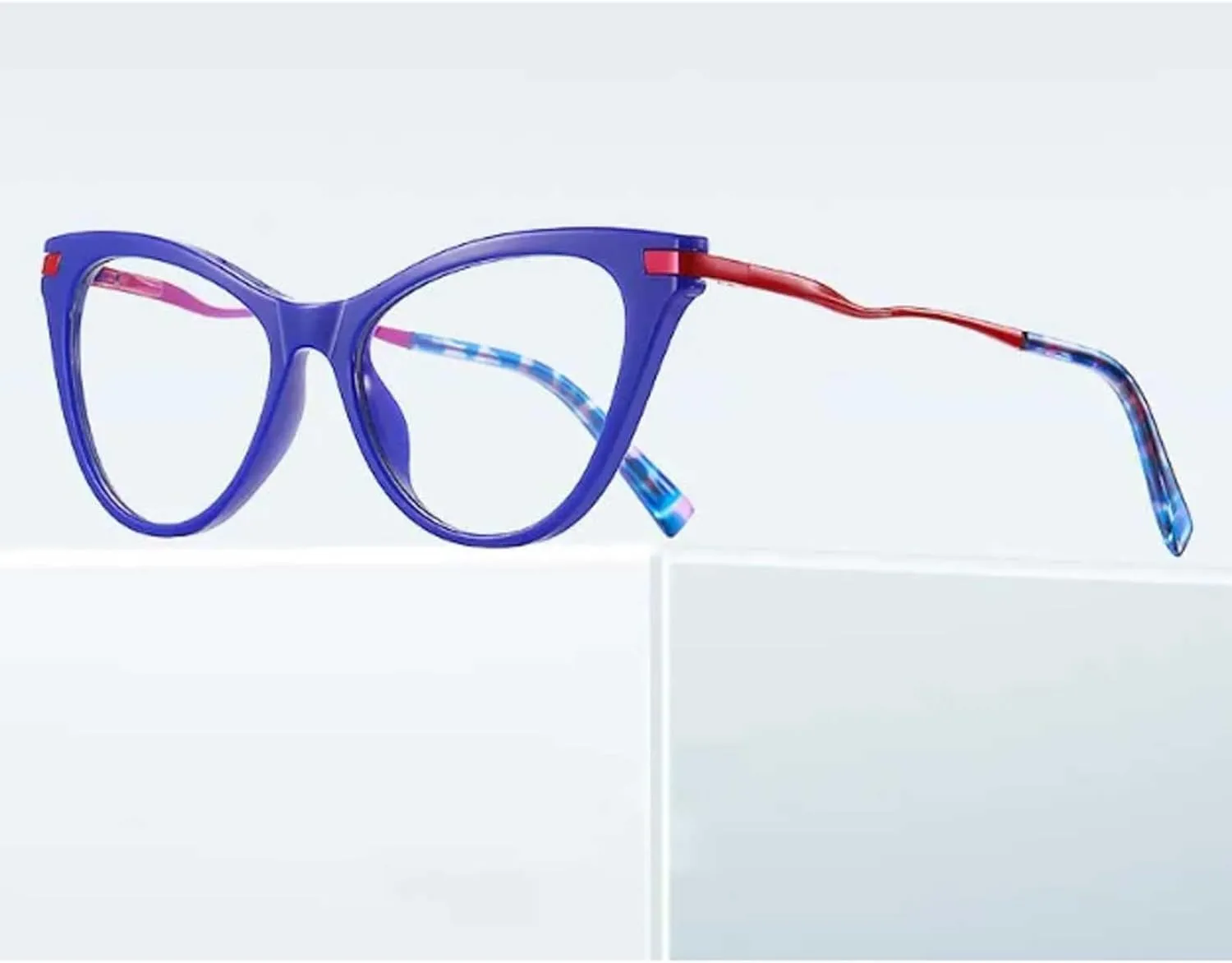 Eyewear Unique Eyewear Frames Comfortable Eyeglass Frames Highly Elastic Spring Hinges Glasses Frames Cat Eye Prescription Eyeglasses