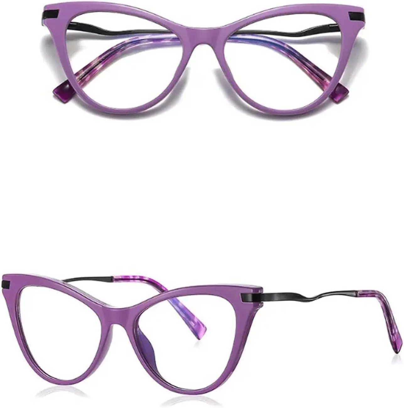 Eyewear Unique Eyewear Frames Comfortable Eyeglass Frames Highly Elastic Spring Hinges Glasses Frames Cat Eye Prescription Eyeglasses