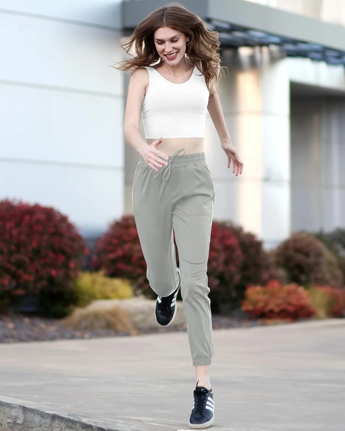 G4Free Jogger Scrubs for Women with Pockets Drawstrings Golf Athletic Pants Cinch Bottom Sweatpants Petite/Regular/Tall