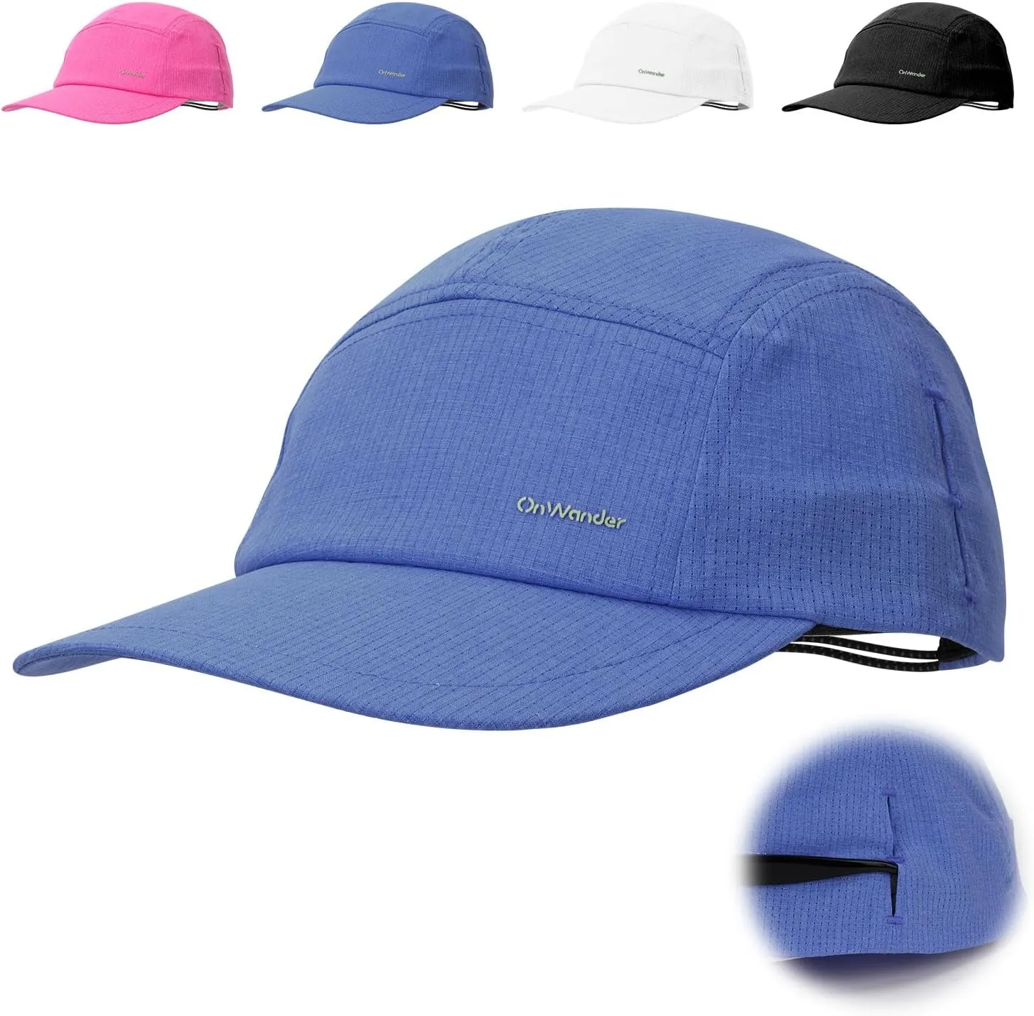 Lightweight 5 Panel Baseball Caps for Women Men, Breathable Mesh Running Hat, Sport Cap for Golf, Cycling, Tennis