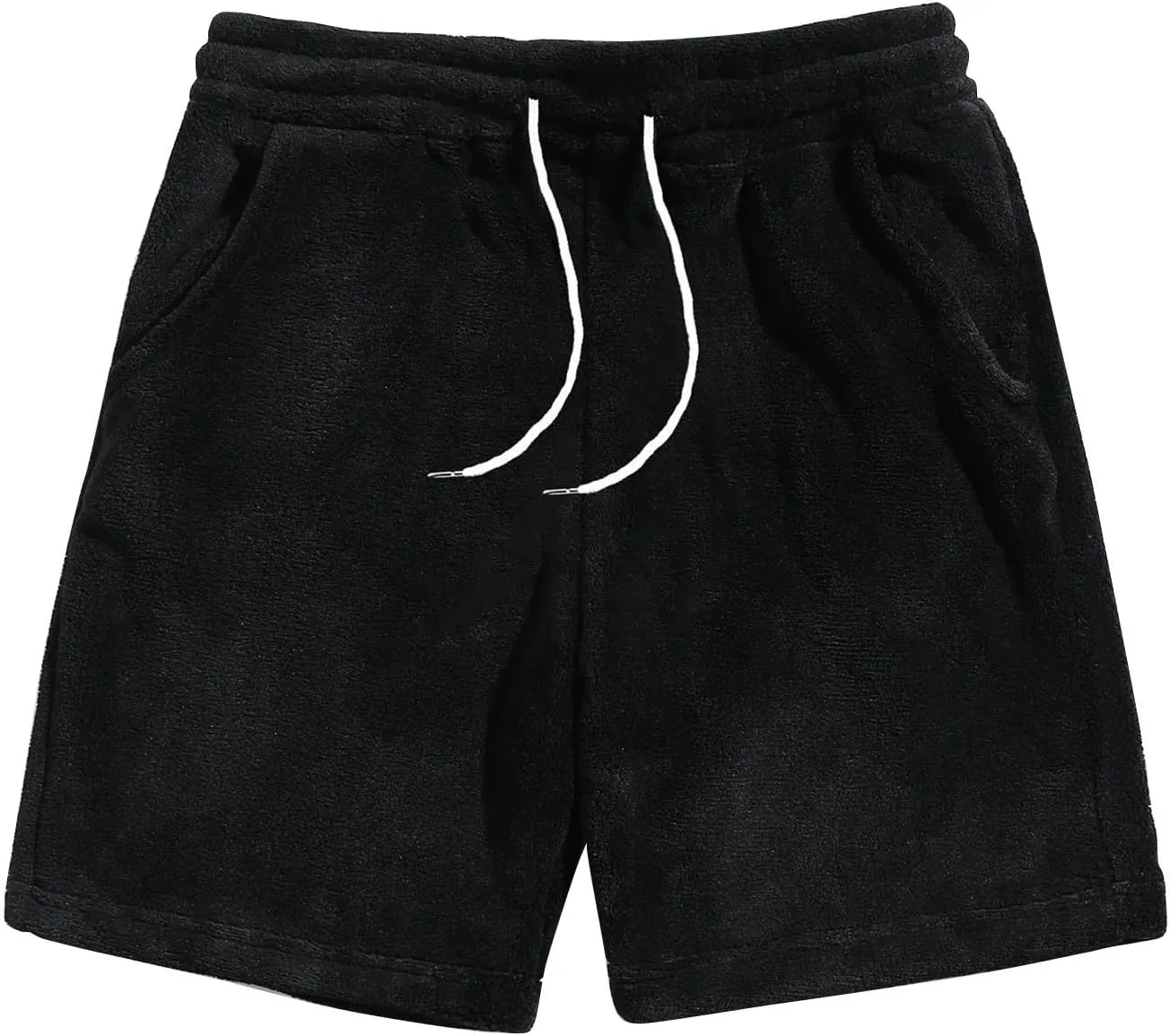 Lounge Shorts for Men Fleece Spring Fall Summer Casual Shorts Soft Touch Comfy Sleepwear PJ Bottoms