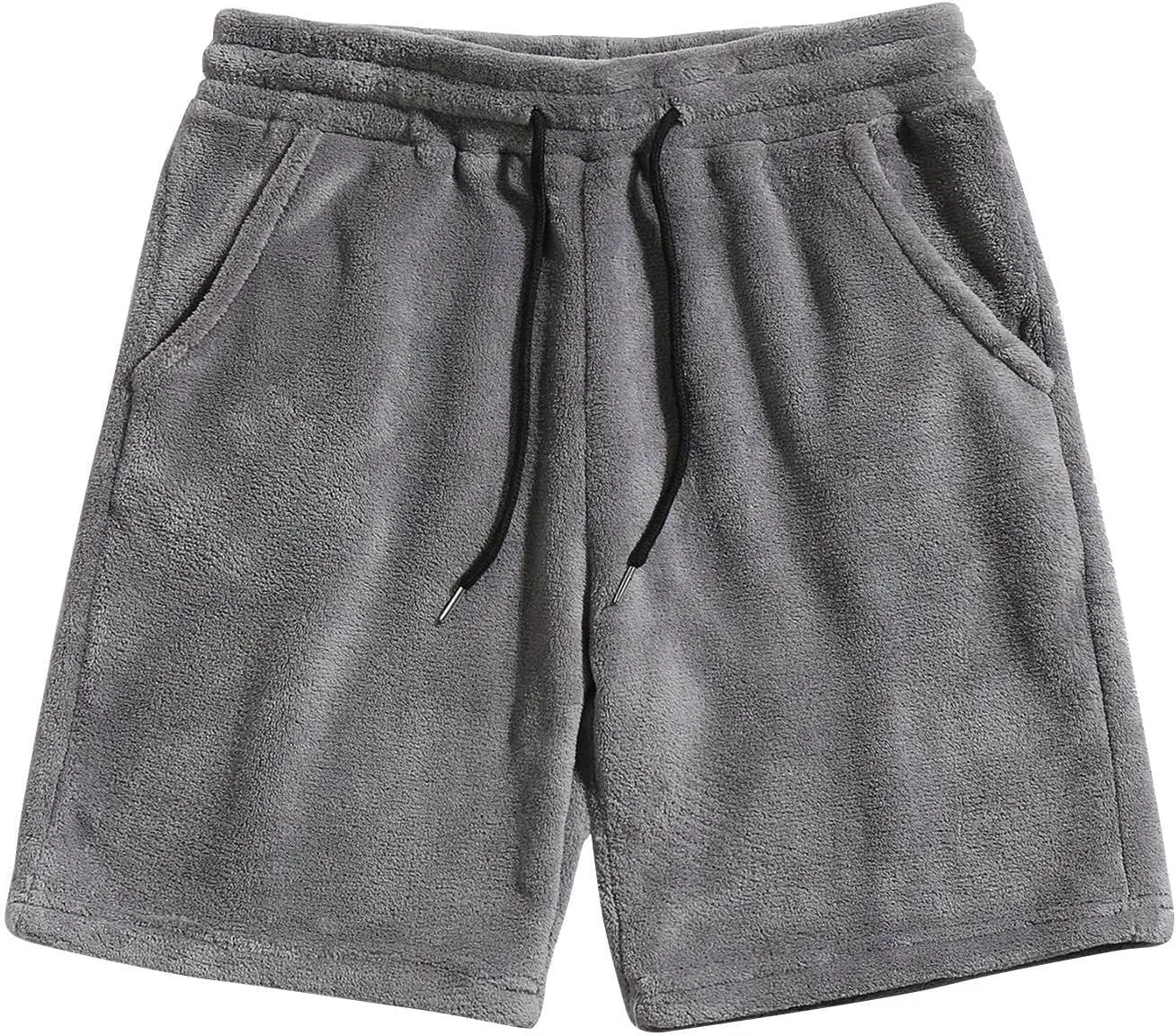 Lounge Shorts for Men Fleece Spring Fall Summer Casual Shorts Soft Touch Comfy Sleepwear PJ Bottoms