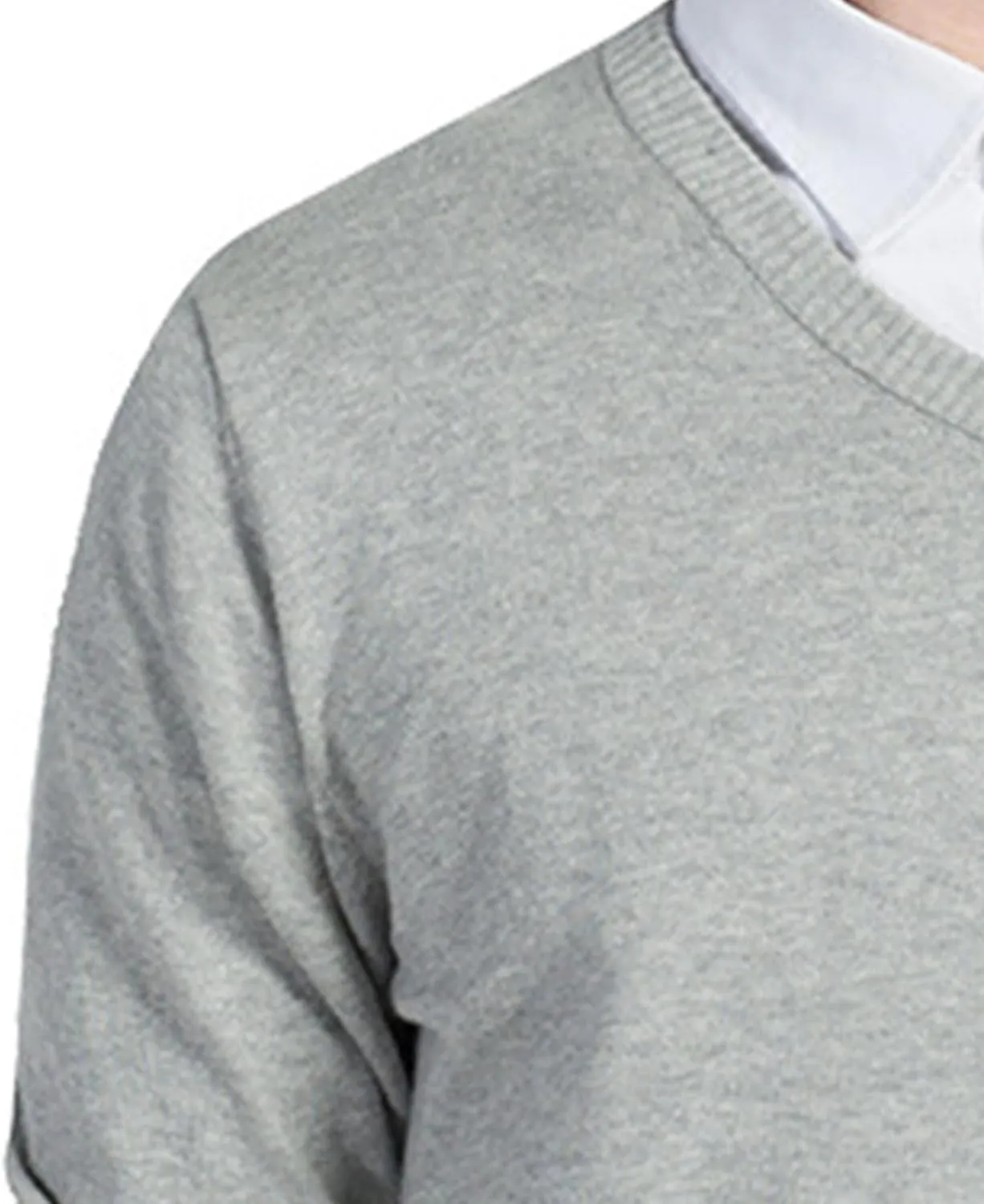 Men's Essential Long Sleeve V-Neck Sweater Soft Touch Slim Pullover Regular Fit Cotton Sweater