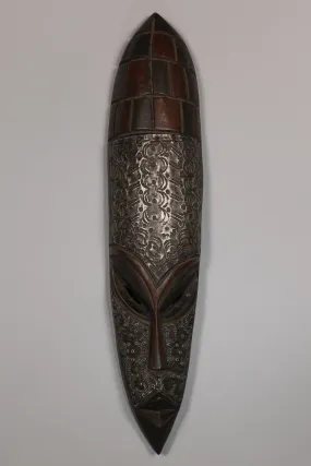 Metal-Plated Ghana Mask