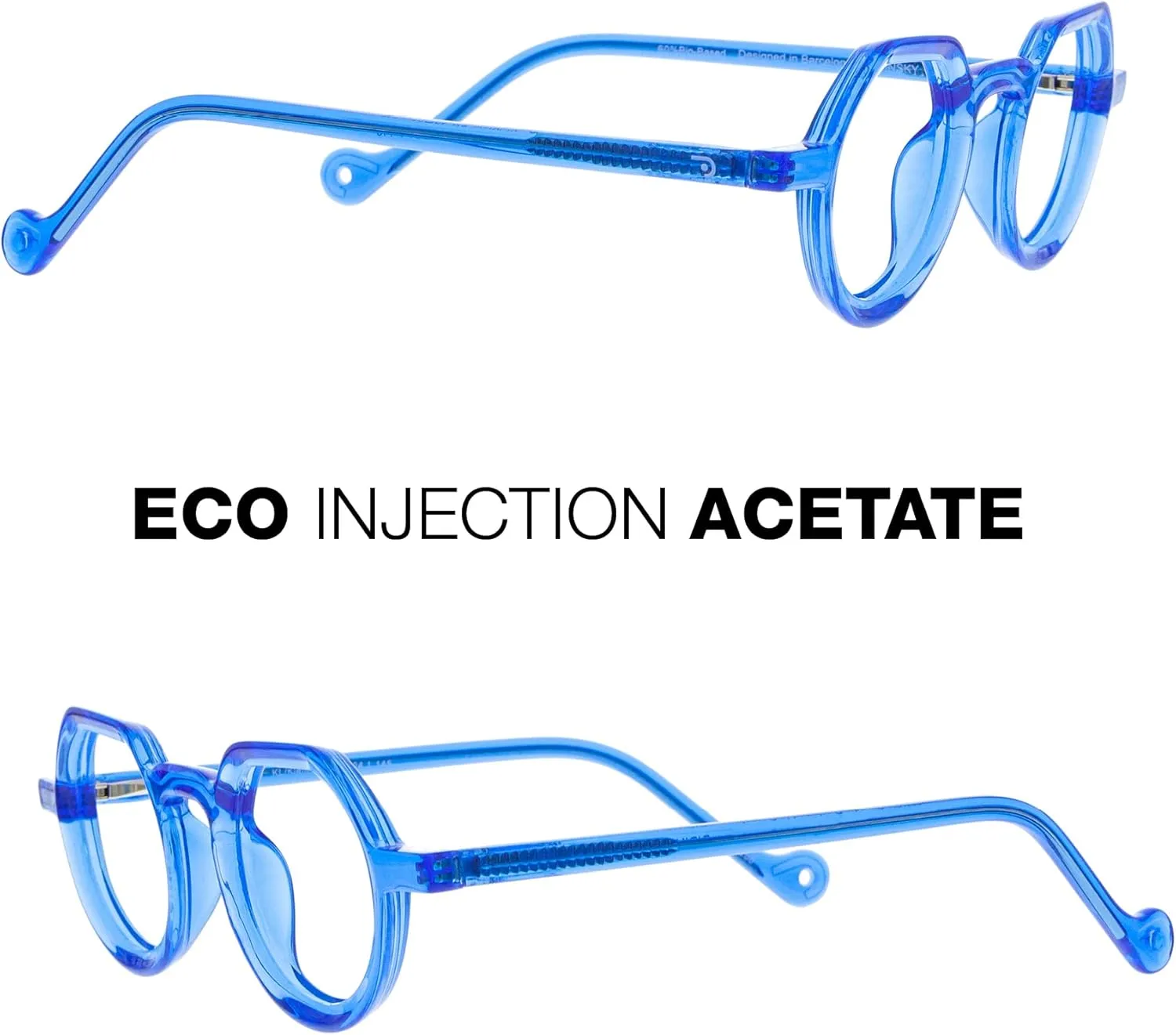 Reading Glasses Blue Light Blocking Unisex Readers. Acetate Frames, Flexible Temples and Anti-Reflective Lenses - Klein  3.0 - DIGRECCO