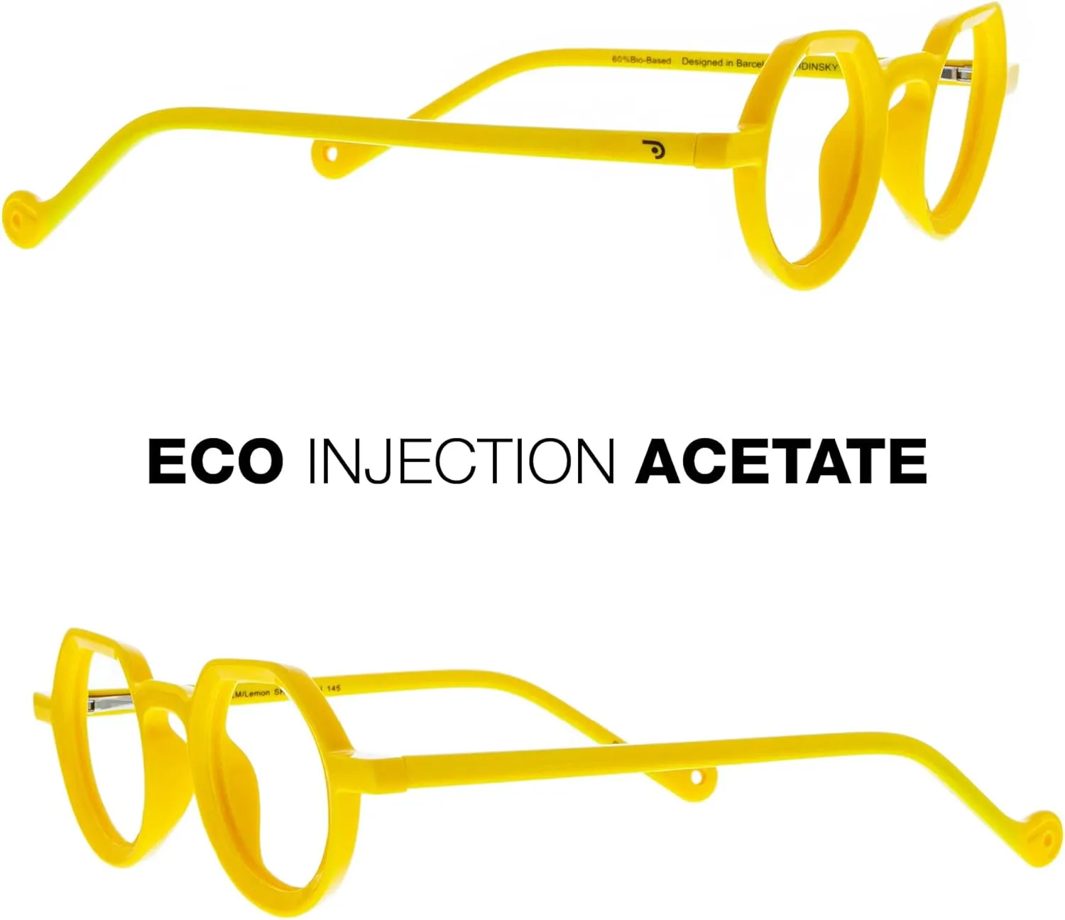 Reading Glasses Blue Light Blocking Unisex Readers. Acetate Frames, Flexible Temples and Anti-Reflective Lenses - Lemon  1.0 - DIGRECCO