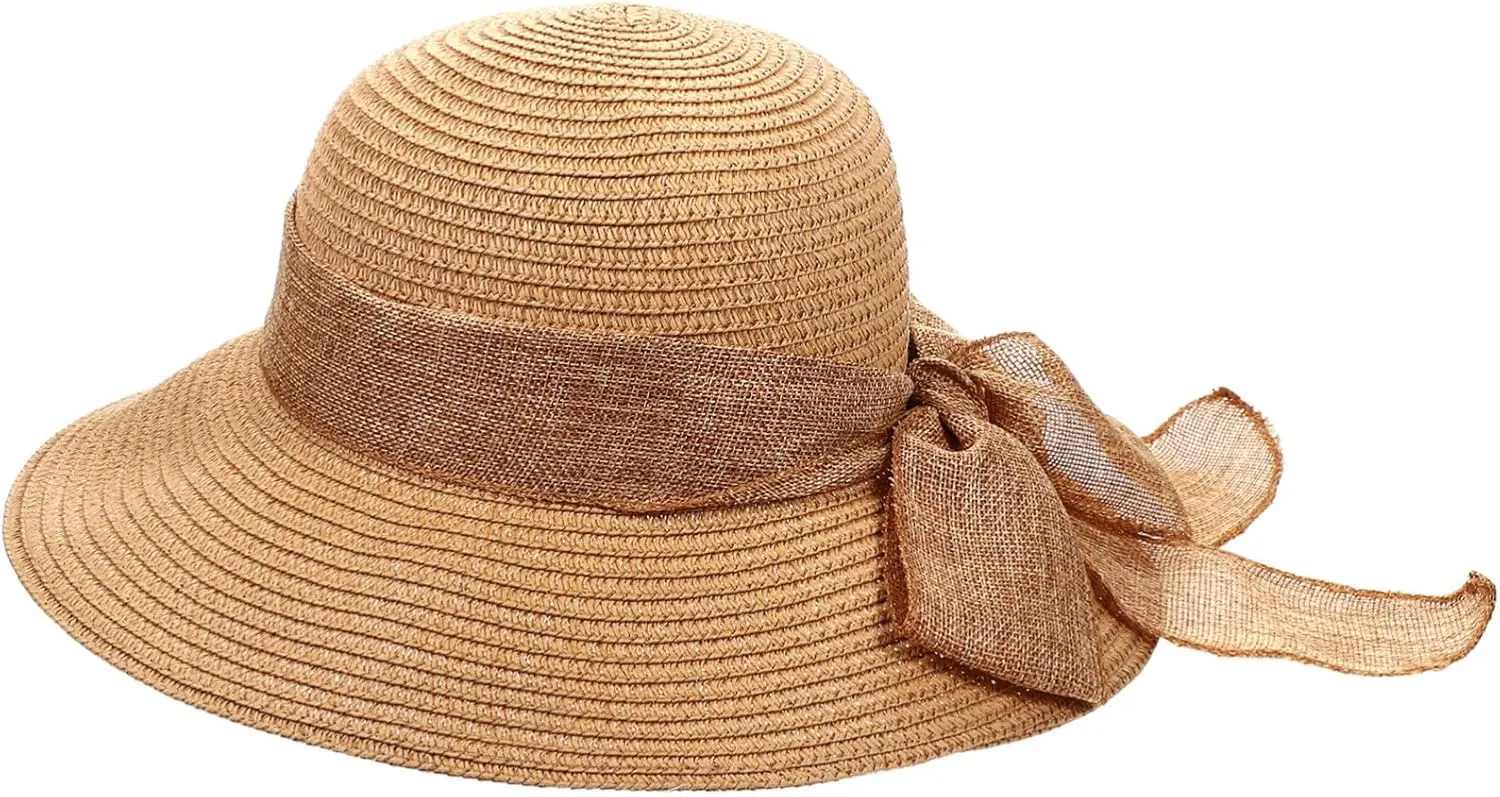 Straw Hat Beach Hat for Women Summer Hat Sun Hat Sun Hat for Woman Straw Visor Hat for Women Bowknot Hat