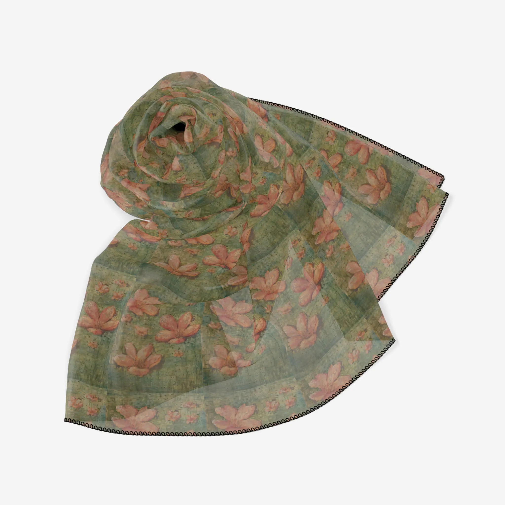 Thoughts Chiffon Scarf