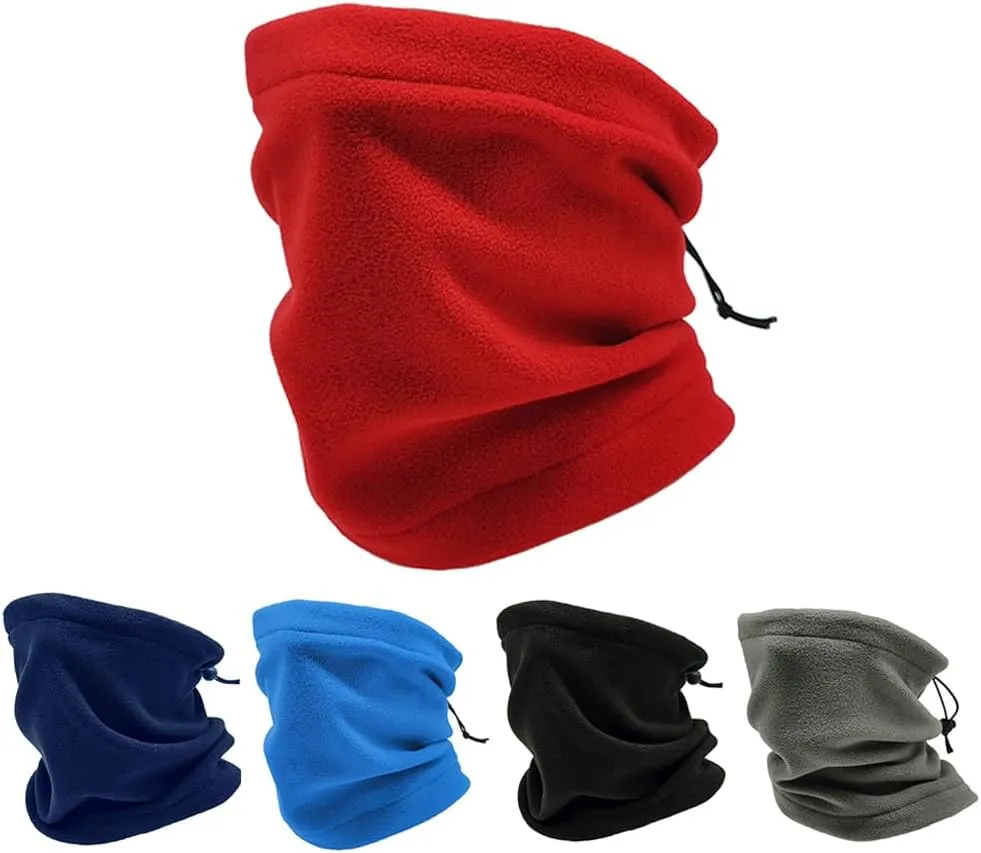 Warm Soft Fleece Scarves Men Winter Scarf Ring Neck Shawl Snood Warp Collar Women Knitted Scarves Balaclava