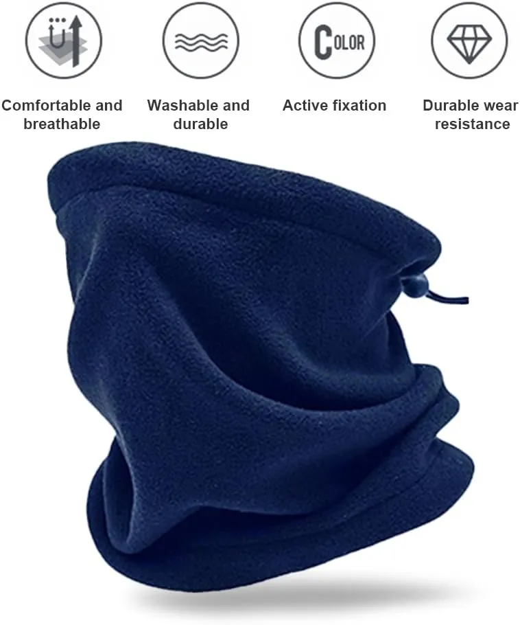 Warm Soft Fleece Scarves Men Winter Scarf Ring Neck Shawl Snood Warp Collar Women Knitted Scarves Balaclava